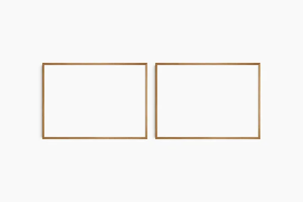 프레임 70X50 나무로 갤러리 프레임 깨끗하고 현대적 미니멀리즘적 — 스톡 사진