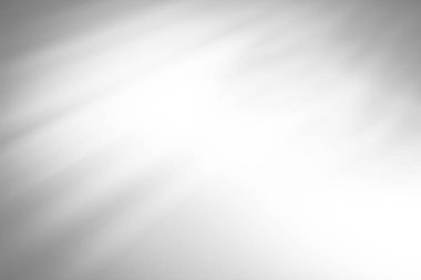 Beyaz arkaplan üzerinde gölge örtüsü etkisi. Pencere gölgeli soyut güneş ışığı arkaplanı.