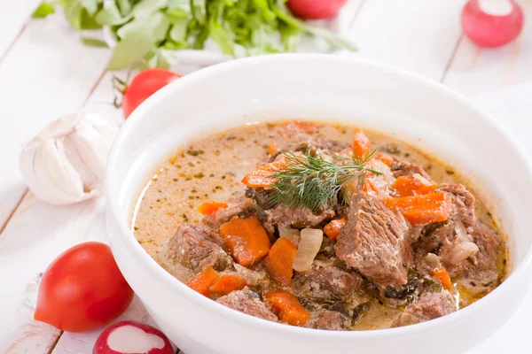 Stewed meat closeup — Stock Image Stewed meat closeup Stock Picture