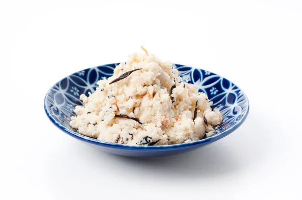 日本料理 オカラ 大豆パルプ 豆腐残り物 — ストック写真