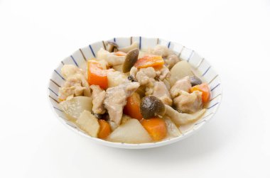 Nimono, Japon mutfağı, tavuk haşlanmış sebzeler..