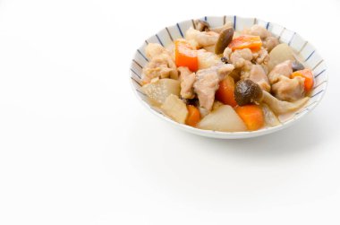 Nimono, Japon mutfağı, tavuk haşlanmış sebzeler..