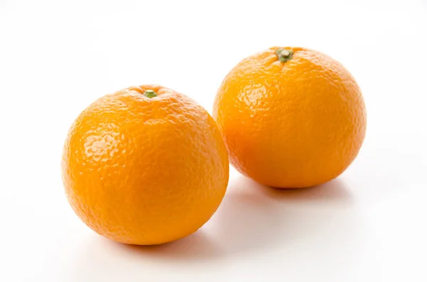 Fresh Citrus Iyo White Background Japanese Citrus Fruits Called Iyokan — Stock Photo, Image
