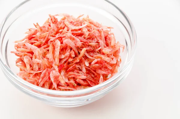 Dried Krill White Background — Stock Photo, Image