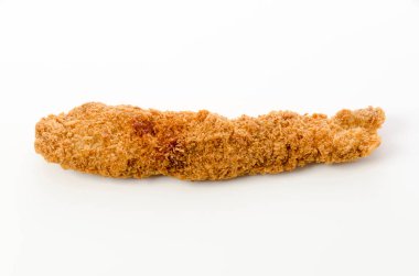 Beyaz arkaplanda domuz pirzolası