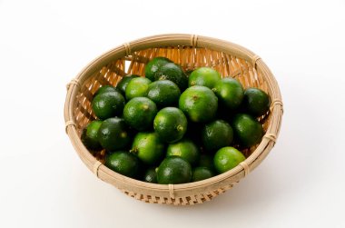 Shekwasha, Hirami lemon, Flat lemon, Citrus depressa Hayata,Thin-skinned flat lemon