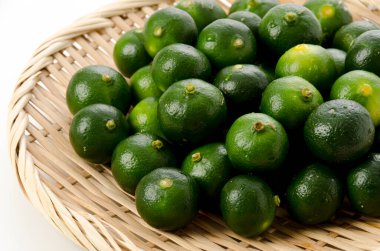 Shekwasha, Hirami lemon, Flat lemon, Citrus depressa Hayata,Thin-skinned flat lemon