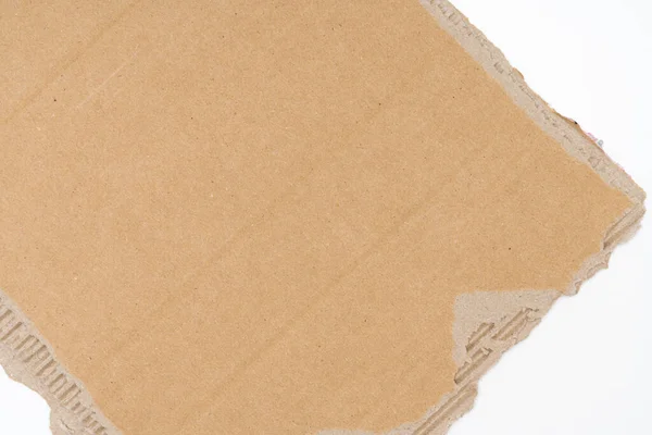 Torn Cardboard Kraft Cardboard Rim Stock Image
