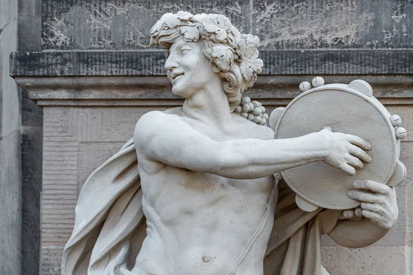 Antigos Estatutos Personagens Contos Fadas Margem Rio Elba Centro Histórico — Fotografia de Stock