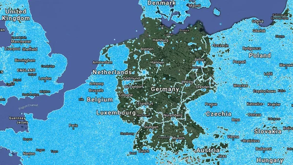 Map Europe Google Street View Germany Covered Compared Other European — Φωτογραφία Αρχείου