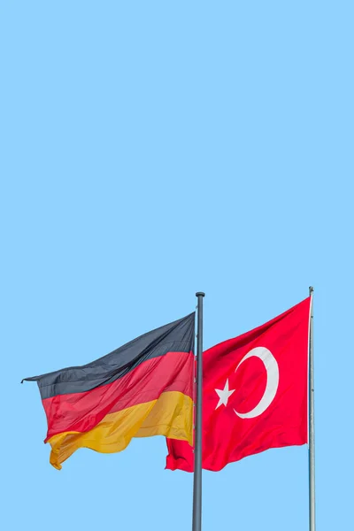 Cover Page National Black Red Yellow Flag Germany Red Turkish — ストック写真