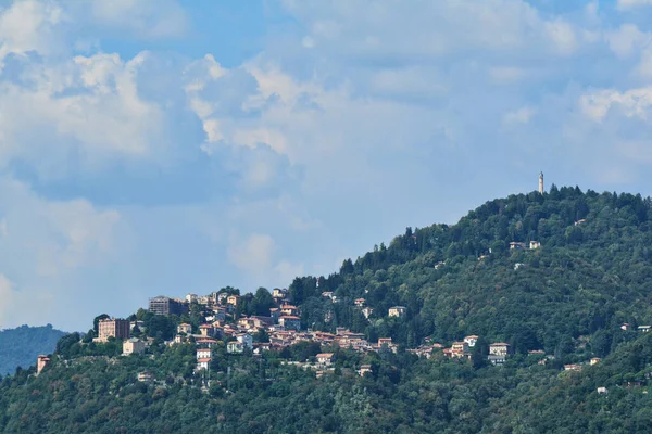 Townscape Brunate Ponto Vista Panorâmico — Fotografia de Stock