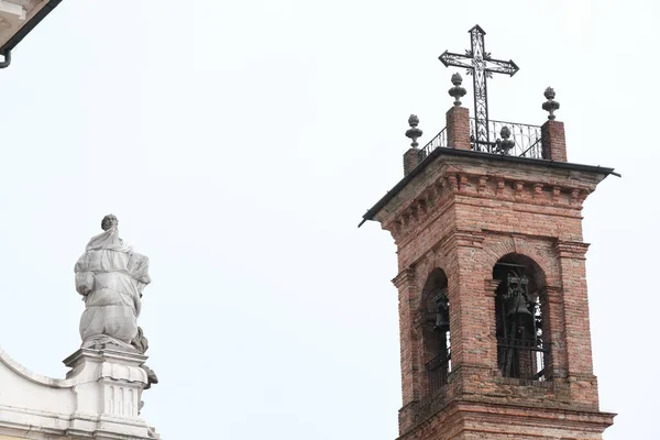 Kościół Wniebowzięcia Najświętszej Marii Panny Starym Mieście Cologno Serio Prowincji — Zdjęcie stockowe