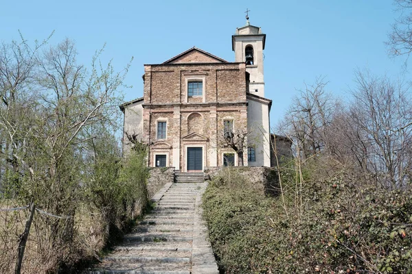 Antica Chiesa San Giorgio Nel Comune Origlio Canton Ticino Svizzera — Foto Stock