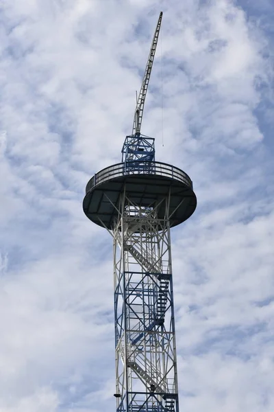 Det Gamla Fallskärmstornet Från Tiden Före Kriget — Stockfoto