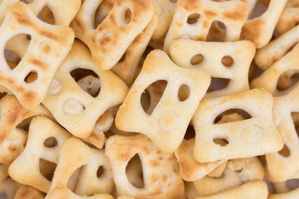 Смішні Крекери Печиво Щасливі Обличчя — стокове фото