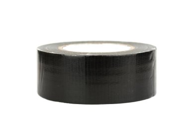 Tekstil koli bandı beyaz arkaplanda izole edilmiş.