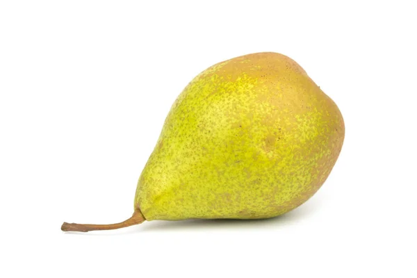 Zöld Körte Xenia Egyetlen Izolált Gyümölcs — Stock Fotó