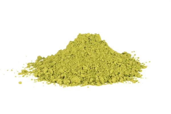 Natürliches Kräuterpulver Sencha Grüner Tee — Stockfoto
