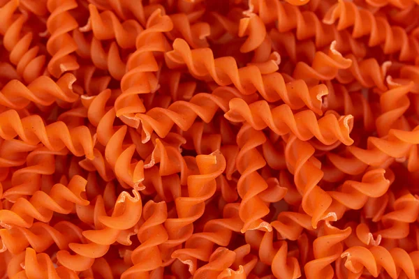 Lentilha Vermelha Fusilli Pasta — Fotografia de Stock