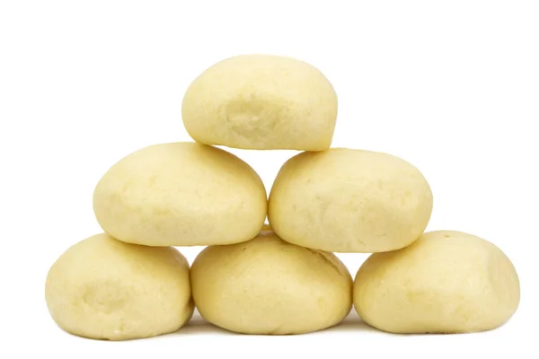 Ångkokta Dumplings Polskt Namn Pampuchy — Stockfoto