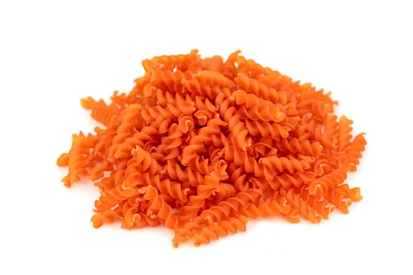 Rode Linzen Fusilli Pasta — Stockfoto