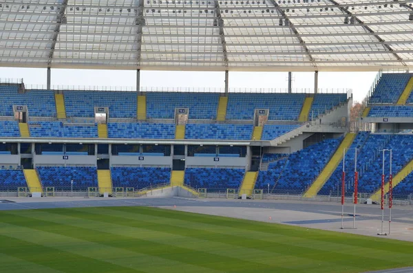 Parque Infantil Vazio Estádio Futebol — Fotografia de Stock