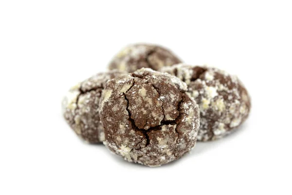 Crinkle Repedt Csokoládé Sütik — Stock Fotó