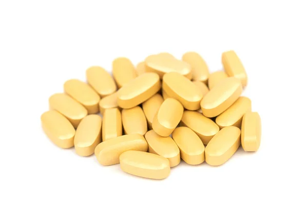 Zlaté Pilulky Vitamínová Medicína — Stock fotografie