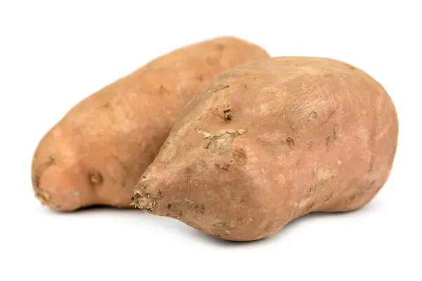 Сладкий Картофель Изолированы Белом Фоне — стоковое фото