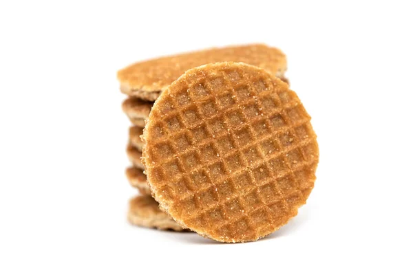 Mini Karamel Stroopwafels Hollanda Tatlısı — Stok fotoğraf