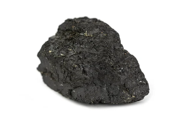 Trozo Carbón Negro Único — Foto de Stock