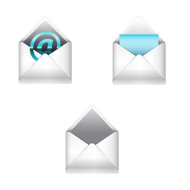 E-mail icons set clipart