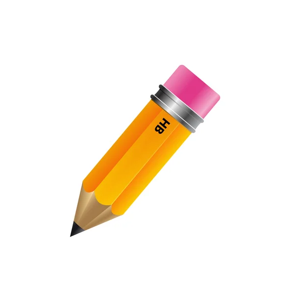 Crayon isolé sur fond blanc — Image vectorielle