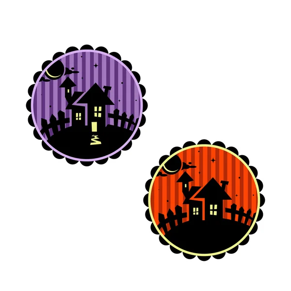 Halloween banners or cupcake toppers. — Stock Vector