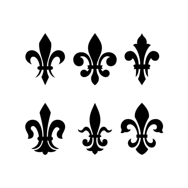 Símbolo heráldico fleur de lis — Vector de stock