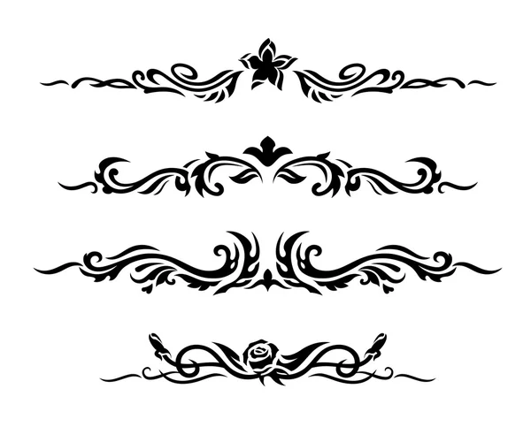 Decorative design elements. Vector illustration. — Stock Vector