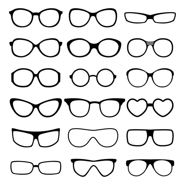 Conjunto de vetor óculos . — Vetor de Stock