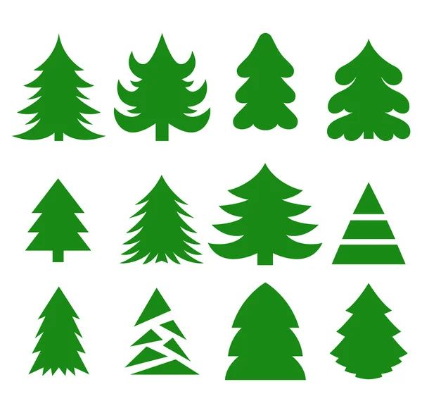 Árboles de Navidad — Vector de stock