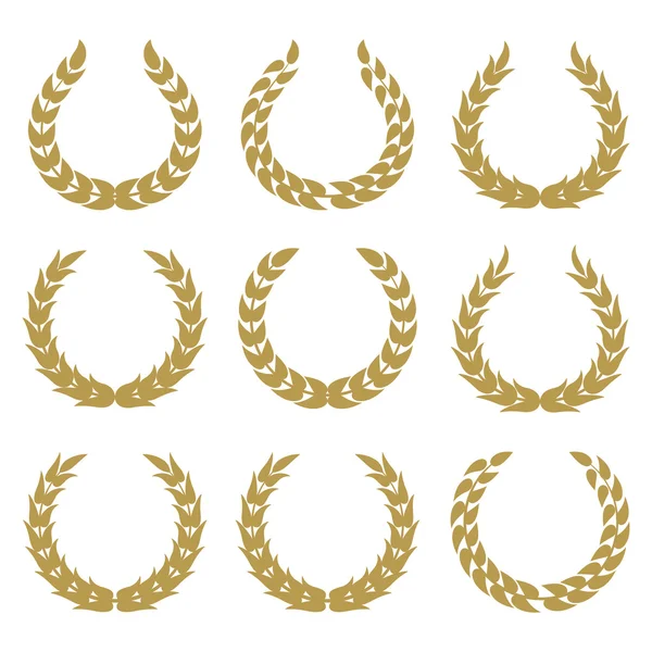 Laurel wreaths 1 — Stock Vector