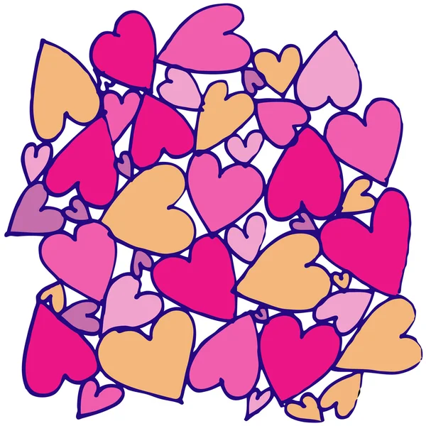 Hand drawn abstract heart — Stock Vector