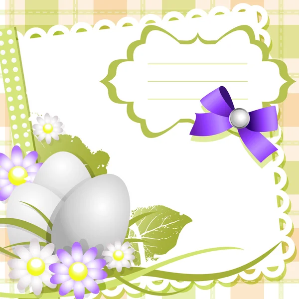 Carte du jour de Pâques ou fond — Image vectorielle