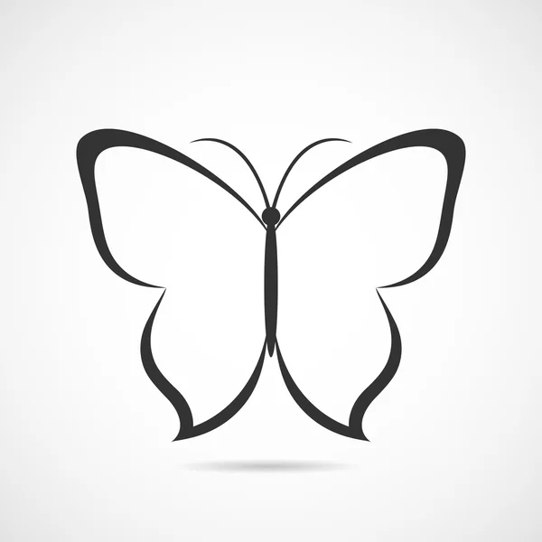 Vector butterfly icon or background — Stock Vector