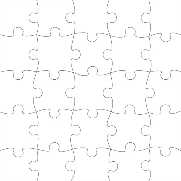 Kompletny puzzle — Wektor stockowy