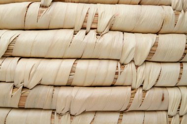 arkaplan dokusu hasır açık sarı rattan yakın plan