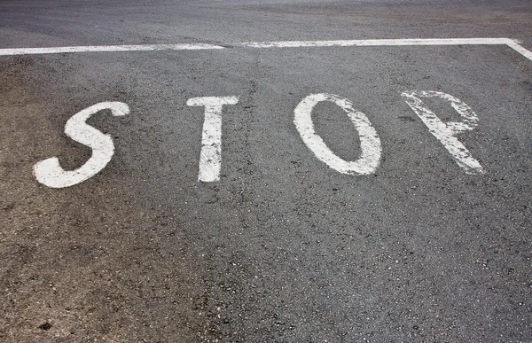 Stop lijn — Stockfoto