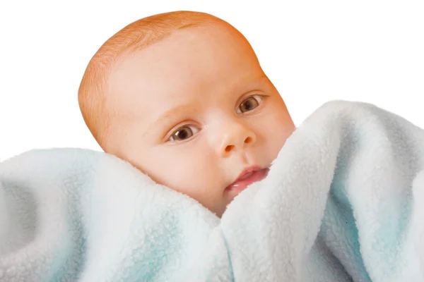 Schattige baby geïsoleerd — Stockfoto