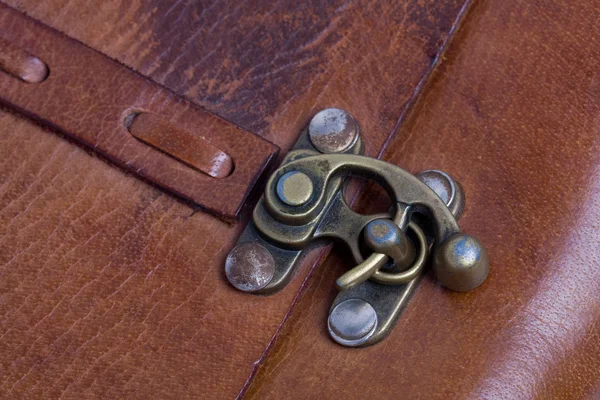 Vintage metal bag lock — Stock Photo, Image