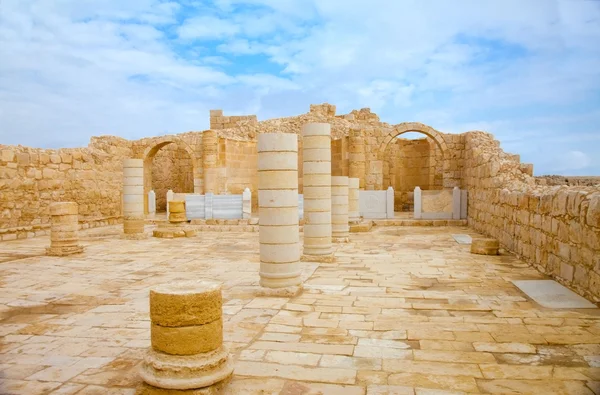 Ancient church in Avdat — Stock Photo, Image