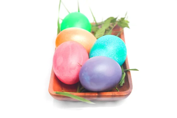 Huevos de Pascua teñidos a mano — Foto de Stock